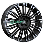 Литой диск Replay B307 9.5x22 5x112 ET 32 Dia 66.6 (серебристый матовый с полированной лицевой частью)