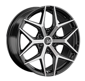 Литой диск LS FlowForming RC64 9x20 6x139.7 ET 30 Dia 100.1 (чёрный глянцевый с полированной лицевой частью)