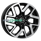 Литой диск Mak Gravel 7.5x17 6x139.7 ET 38 Dia 67.1 (чёрный глянцевый с полированной лицевой частью)