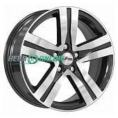 Литой диск iFree Rebel 7x17 5x114.3 ET 50 Dia 67.1 (чёрный глянцевый с полированной лицевой частью)