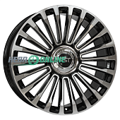 Литой диск RST R2201 9.5x22 5x120 ET 41 Dia 64.1 (черный с полированной лицевой частью)