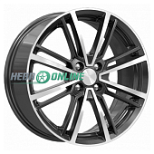 Литой диск КиК Эрфурт (КС903) 7x17 4x100 ET 45 Dia 67.1 (серебристый темный)