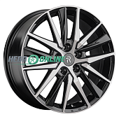 Литой диск Replay H153 8x18 5x114.3 ET 50 Dia 64.1 (чёрный глянцевый с полированной лицевой частью)