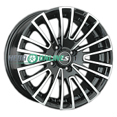 Литой диск LS Wheels LS479 6.5x15 4x98 ET 32 Dia 58.6 (чёрный глянцевый с полированной лицевой частью)