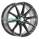 Литой диск Lizardo XH576 7x16 4x100 ET 38 Dia 60.1 (черный глянцевый полированная лицевая сторона диска)