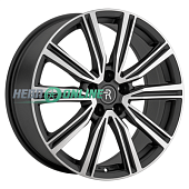 Литой диск Replay LX16 8x19 5x114.3 ET 45 Dia 60.1 (черный матовый с полировкой)