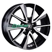 Литой диск Replay HND277 8x19 5x114.3 ET 51 Dia 67.1 (чёрный глянцевый с полированной лицевой частью)