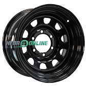 Штампованный диск ZEPP 4х4 Toyota Hilux 2.5D, 3.0D Semicircle 8x16 6x139.7 ET -10 Dia 110 (черный глянцевый)