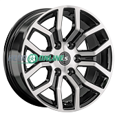 Литой диск LS Wheels LS1367 9x20 6x139.7 ET 30 Dia 100.1 (чёрный глянцевый с полированной лицевой частью)