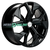 Литой диск Khomen KHW2006 8.5x20 5x112 ET 33 Dia 66.6 (черный с полировкой)