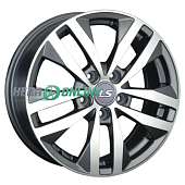 Литой диск LS Wheels LS1034 6.5x16 5x112 ET 33 Dia 57.1 (серый темный глянцевый полностью полированнный)