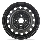 Штампованный диск Trebl 53A45R 5.5x14 4x100 ET 45 Dia 54.1 (черный глянцевый)