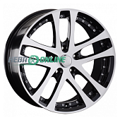 Литой диск LS Wheels LS919 8x18 5x112 ET 35 Dia 73.1 (чёрный глянцевый с полированной лицевой частью)