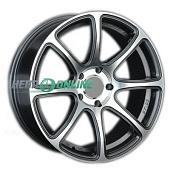 Литой диск LS Wheels LS327 7.5x17 5x112 ET 42 Dia 57.1 (серый темный глянцевый полностью полированнный)