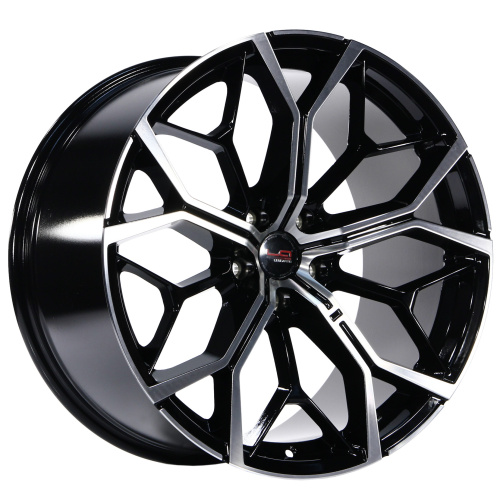 LegeArtis Concept B548 10.5x22 5x112 ET 43 Dia 66.6 (серый темный глянцевый полностью полированнный)