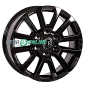 Литой диск Replica FR TY182 7.5x18 6x139.7 ET 25 Dia 106.2 (черный глянцевый)