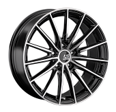Литой диск LS FlowForming RC63 8.5x20 5x108 ET 45 Dia 63.4 (чёрный глянцевый с полированной лицевой частью)