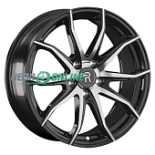 Литой диск Replay GL37 7.5x18 5x108 ET 46 Dia 63.3 (чёрный глянцевый с полированной лицевой частью)