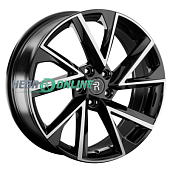 Литой диск Replay HV46 7x19 5x114.3 ET 40 Dia 66.6 (чёрный глянцевый с полированной лицевой частью)