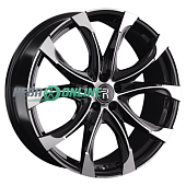 Литой диск Replay B223 9.5x22 5x112 ET 37 Dia 66.6 (чёрный глянцевый с полированной лицевой частью)