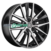 Литой диск Replay KI397 8x18 5x114.3 ET 50 Dia 67.1 (чёрный глянцевый с полированной лицевой частью)