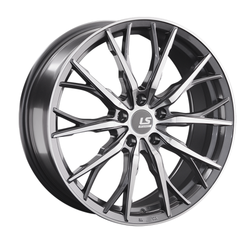 LS FlowForming RC11 8x19 5x112 ET 45 Dia 66.6 (серый темный глянцевый полностью полированнный)
