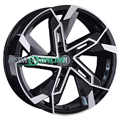 Литой диск Replay A209 8.5x20 5x112 ET 20 Dia 66.6 (чёрный глянцевый с полированной лицевой частью)