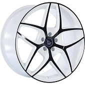 Литой диск YST X-19 9.5x20 5x112 ET 52 Dia 66.6 (белый+черный)