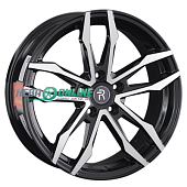 Литой диск Replay B310 8x18 5x112 ET 30 Dia 66.6 (чёрный глянцевый с полированной лицевой частью)