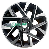 Литой диск Replica FR S1072 7.5x19 5x114.3 ET 49.5 Dia 67.1 (черный матовый полированная лицевая сторона диска)