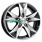 Литой диск КиК КС713 6.5x16 5x114.3 ET 50 Dia 67.1 (серебристый темный)