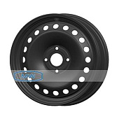 Штампованный диск Magnetto 16023 6x16 4x100 ET 49 Dia 54.1 (черный глянцевый)
