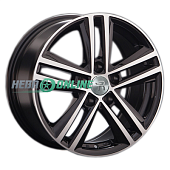 Литой диск Replay VV44 7.5x17 5x112 ET 47 Dia 57.1 (чёрный глянцевый с полированной лицевой частью)