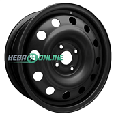 Штампованный диск ТЗСК Hyundai Solaris/Kia Rio 3 6x15 4x100 ET 48 Dia 54.1 (черный глянцевый)