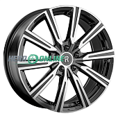 Литой диск Replay TY389 7.5x19 5x114.3 ET 35 Dia 60.1 (чёрный глянцевый с полированной лицевой частью)