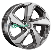 Литой диск Replay TY320 7.5x19 5x114.3 ET 40 Dia 60.1 (серый темный глянцевый полностью полированнный)