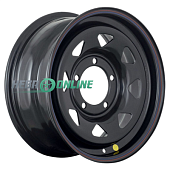 Штампованный диск Off Road Wheels УАЗ 7x16 5x139.7 ET -19 Dia 110 (черный глянцевый)