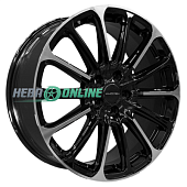 Литой диск Khomen KHW1910 7.5x19 5x120 ET 41 Dia 59.5 (черный с полировкой)
