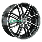Литой диск LS Wheels LS478 6.5x15 4x98 ET 32 Dia 58.6 (чёрный глянцевый с полированной лицевой частью)