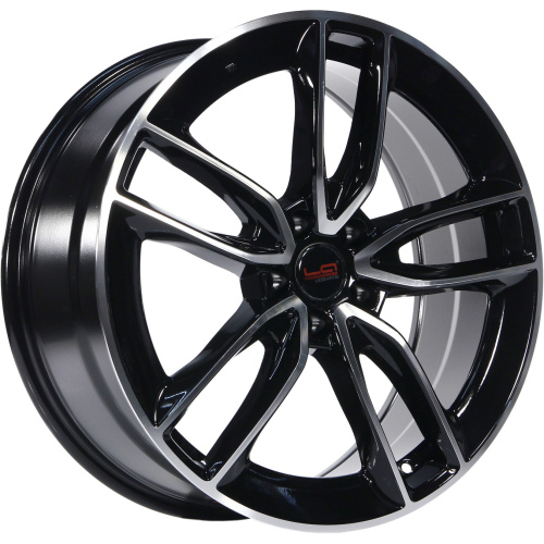 LegeArtis Concept MR539 8.5x20 5x112 ET 42 Dia 66.6 (чёрный глянцевый с полированной лицевой частью)