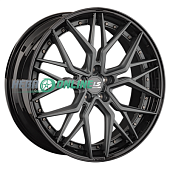 Литой диск LS Forged LS FG35 10.5x21 5x112 ET 43 Dia 66.6 (серый темный насыщенный брашированный с черным ободом)