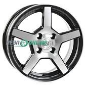 Литой диск RST R 024 5.5x14 4x98 ET 33 Dia 58.6 (серебристый с полированным ободом)