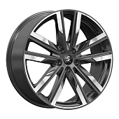 Литой диск КиК Premium Series КР014 8x20 5x114.3 ET 40 Dia 67.1 (чёрный глянцевый с полированной лицевой частью)