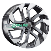 Литой диск Replay KI236 7x17 5x114.3 ET 48 Dia 67.1 (серебристый полированный)