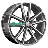 Литой диск LS Wheels LS1368 6.5x16 5x114.3 ET 50 Dia 67.1 (серый темный глянцевый полностью полированнный)