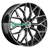 Литой диск LS FlowForming RC88 8.5x20 5x114.3 ET 30 Dia 60.1 (чёрный глянцевый с полированной лицевой частью)