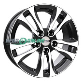 Литой диск NEO 658 6.5x16 5x114.3 ET 45 Dia 67.1 (черный с полированной лицевой частью)