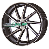 Литой диск PDW 1022 7x16 5x108 ET 30 Dia 63.3 (черный глянецевый с полировкой)