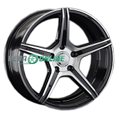 Литой диск LS Wheels LS892 8x17 5x114.3 ET 35 Dia 73.1 (чёрный глянцевый с полированной лицевой частью)