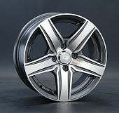 Литой диск LS Wheels LS230 7x17 5x112 ET 45 Dia 57.1 (серый темный глянцевый полностью полированнный)